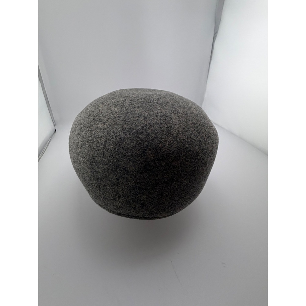 Hats in the Belfry Mens Gray 100% Wool Flat Cap Ivy Driving Hat Large USA Made - Picture 2 of 6